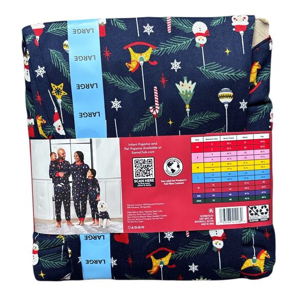 Members Mark Womens Size Large Pajamas Christmas Holiday Family Sleep Top Pants - Picture 3 of 4